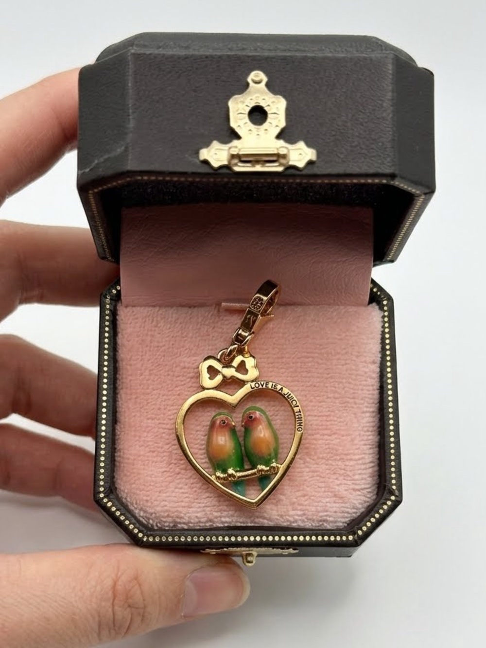 RARE Vintage 2007 Juicy Couture Love Birds Heart Charm Y2K Collectible OG Box
